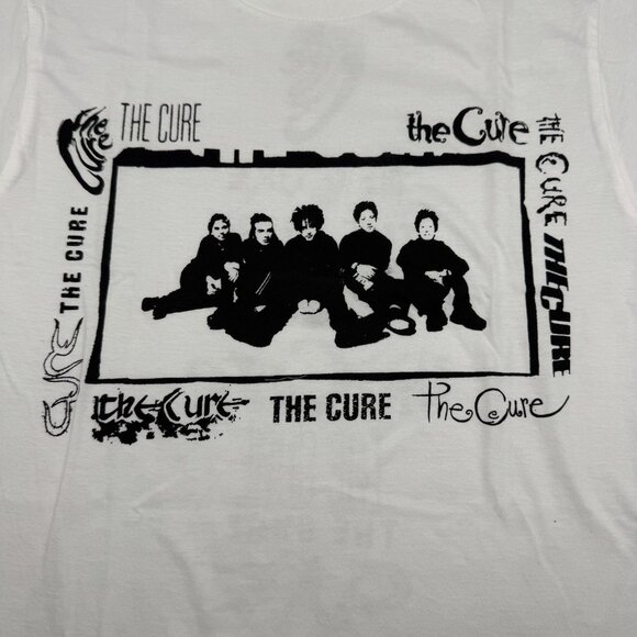 The Cure Logos Two-Sided Womens MEDIUM White T-Shirt New - Picture 8 of 8